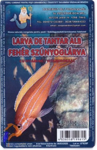 Zoo King fagyasztott fehér szúnyoglárva bliszteres 100g