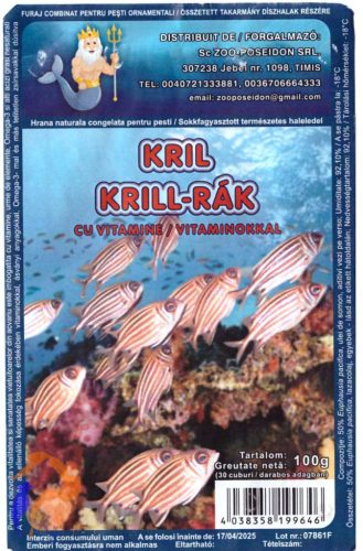 Zoo King fagyasztott krill rák bliszteres 100g
