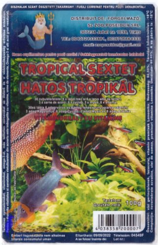 Zoo King fagyasztott hatos tropical (Sextett trópusi) bliszteres 100g