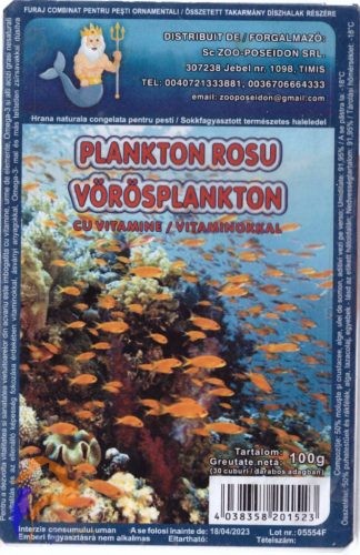 Zoo King fagyasztott vörös plankton bliszteres 100g