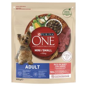 Purina ONE Mini Adult Marhahúsos Száraz Kutyaeledel - 800g