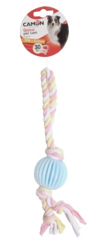 Camon AD051/D TPR labdajáték szövetkötéllel