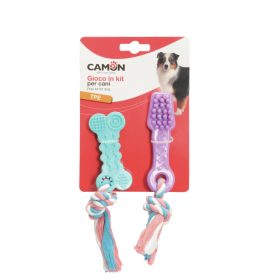 Camon AD0469 TPE fogkefe és csont kötéllel