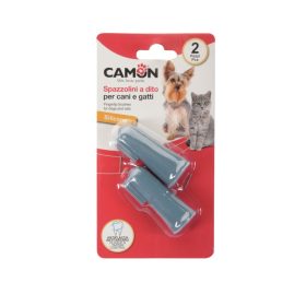   Camon B124 Ujjra húzható fogkefe készlet kutyáknak és macskáknak 2db-os