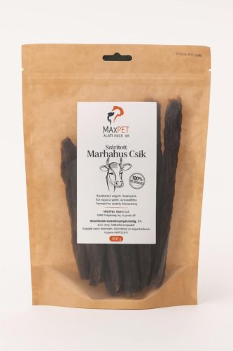 MaxPet Marhahús Csík Szárított 100g