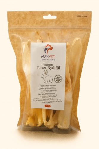 MaxPet Szárított Nyúlfül Fehér 100g