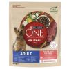 Purina ONE Mini Adult kutyaeledel csomag kistestű kutyáknak – száraz 2×800 g (marha) + ajándék nedves 4×85 g (csirke, marha)